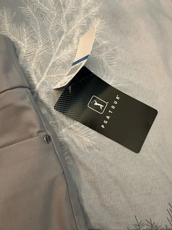 NWTS PGA Tour Womens Stretch Elastic Waist Pants - Gray Sz XL Tummy Control - Picture 4 of 10